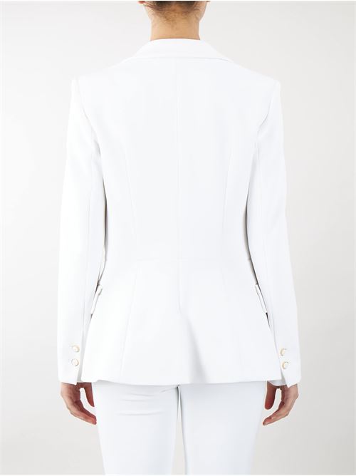 Crêpe double-breasted jacket with waisted cut Elisabetta Franchi ELISABETTA FRANCHI | Jacket | GI07341E2360